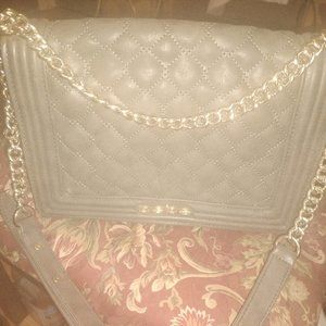 Bebe gold chain strap purse